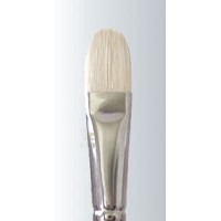 White Bristle Long Handle Filbert Series-225 Size 2