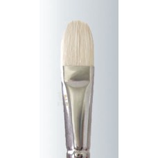 White Bristle Long Handle Filbert Series-225 Size 8