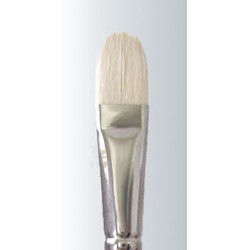 White Bristle Long Handle Filbert Series-225 Size 10