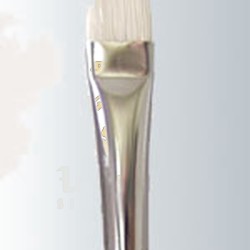 White Bristle Long Handle Angle Series-235 Size 1/2 White Bristle Long Handle Angle Series-235 Size 1/2