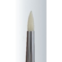 White Bristle Short Handle Round ("Touch-It") Series-240 Size 4