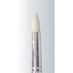 White Bristle Long Handle Round Series-255 Size 10