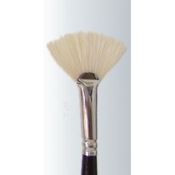 White Bristle Long Handle Fan Series-365 Size 2