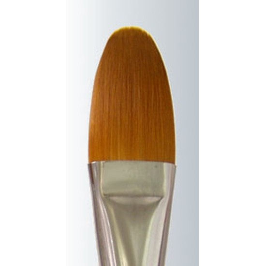 Golden Taklon Champagne Handle Filbert Series-432 Size 3/4