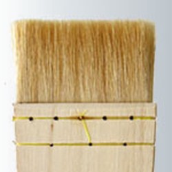 Flat Goat Hair Hake - Long Handle Series-540 Size 1 Flat Goat Hair Hake - Long Handle Series-540 Size 1