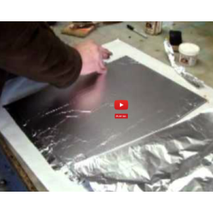 Sealing the back side of Reverse Gilded glass sign panels