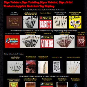 Sign Painters,Sign Painting,Signs Painted Supplies Materials