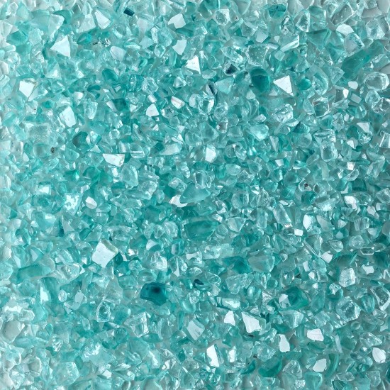 Aqua Blue Smalts Standard Size - Transp. Aqua Blue Smalts Standard Size - Transp.