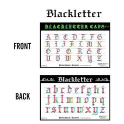 Hand Lettering Pattern - Blackletter Style Hand Lettering Pattern - Blackletter Style