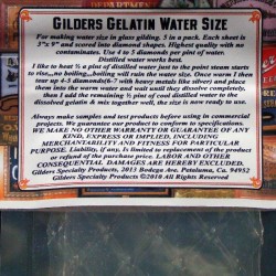 Gelatin Size for Water Gilding Gold Leaf by Gilders Gelatin Size for Water Gilding Gold Leaf by Gilders