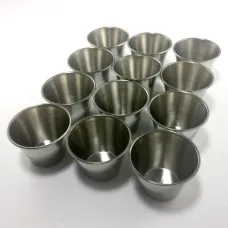 Stainless Steel Paint or Thinner Cups - Pack of 12