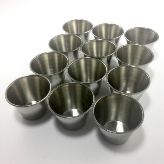 Stainless Steel Paint or Thinner Cups - STAINLESS-STEEL-PAINT-CUPS