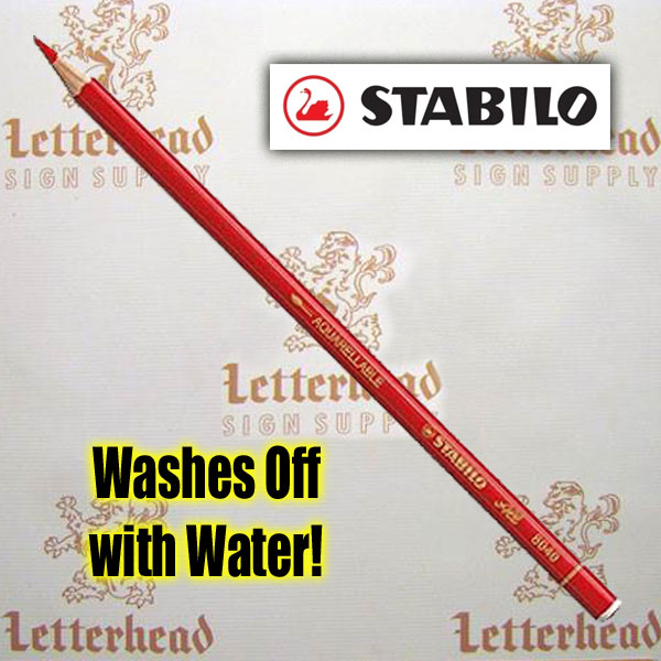 STABILO - ALL AQUARELLABLE RED PENCILS 8040 - (WAX PENCIL / CHINAGRAPH) 1  Each
