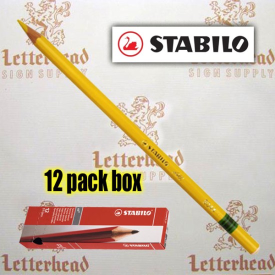 yellow stabilo pencil 12 pack