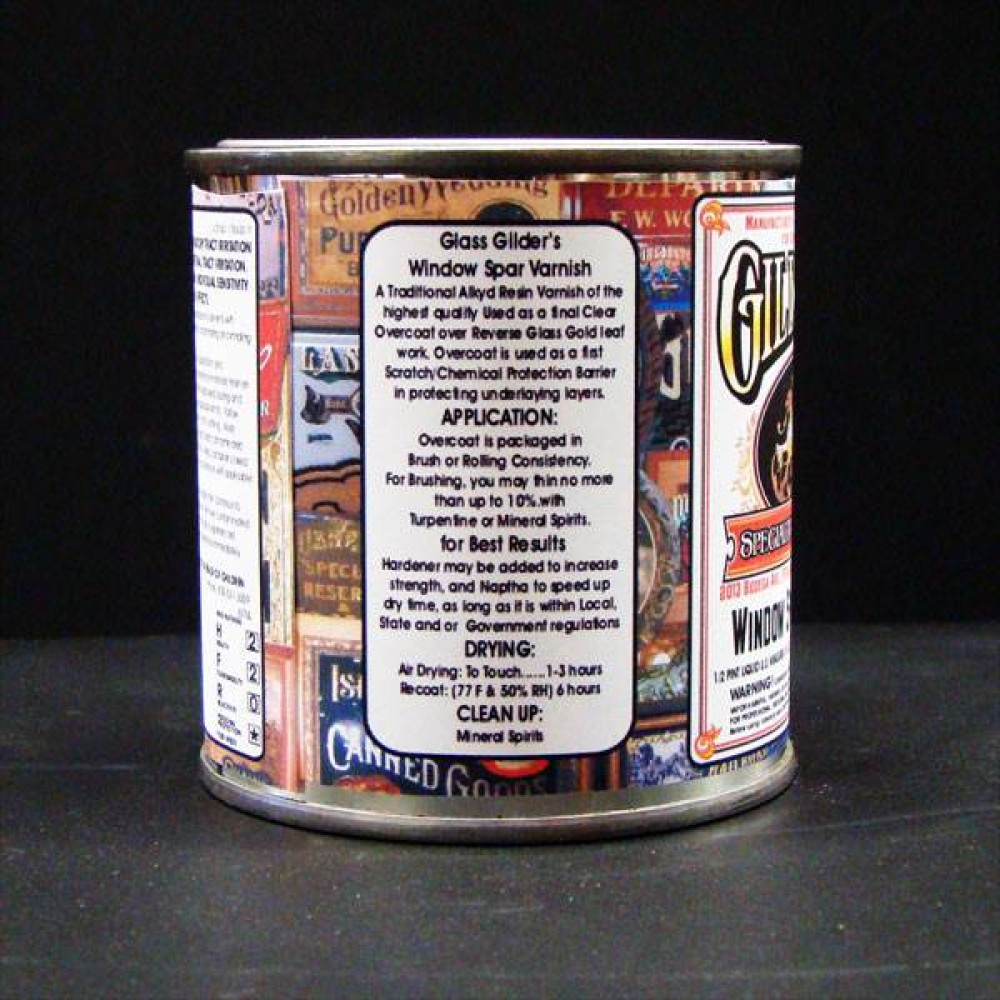 Gilders Window Spar Varnish Clear Coathalf pint