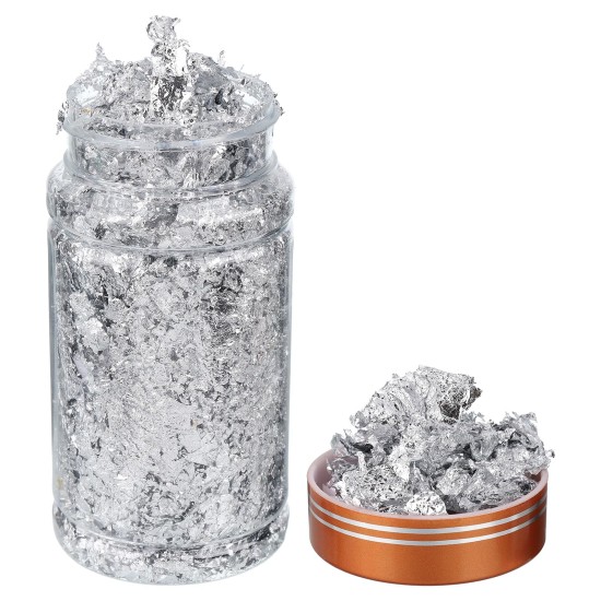 Imitation Silver Leaf Large Flake (2.5 grams) - Nazionale