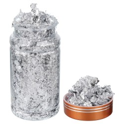 Imitation Silver Leaf Small Flake (10 grams) - Nazionale