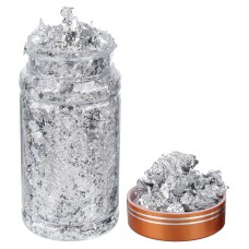 Imitation Silver Leaf Large Flake - Bulk (50 grams) - Nazionale