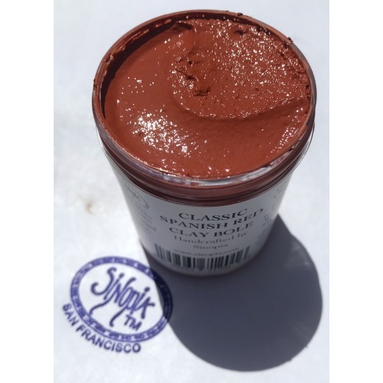 Sinopia Wet Clay Spanish Red (4oz) - W&B Gold Leaf