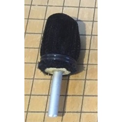 #00 Burler Tool - Engine Turn Swirl Burnisher for Precious Metals (1/2") - W&B Gold Leaf