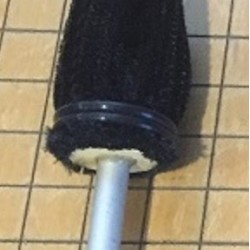 #04 Burler Tool - Engine Turn Swirl Burnisher for Precious Metals (2-1/2") - W&B Gold Leaf