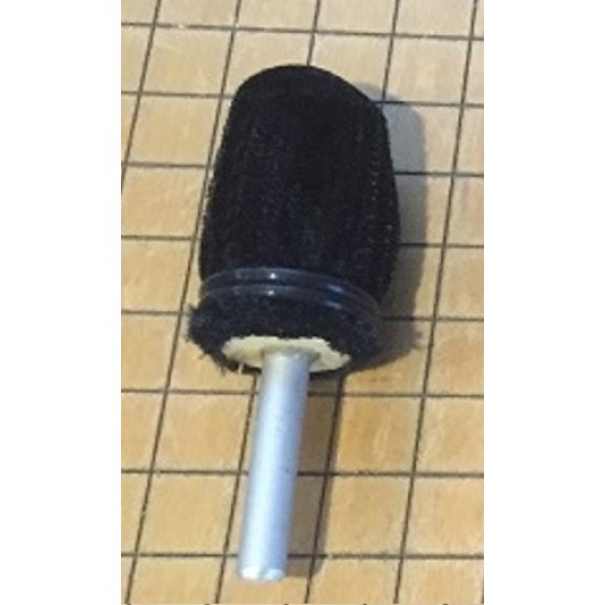#04 Burler Tool - Engine Turn Swirl Burnisher for Precious Metals (2-1/2") - W&B Gold Leaf