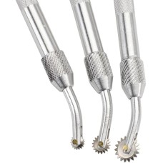 Pounce Wheel Set w/ Three Head Attachments - W&B Gold Leaf