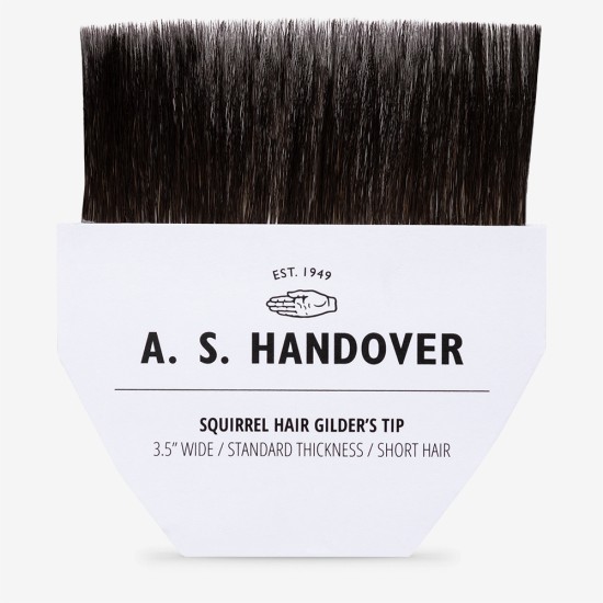 Gilding Tip - Single Short (3-1/2") - Natural Kazan Squirrel Hair - A.S. Handover - A.S. Handover