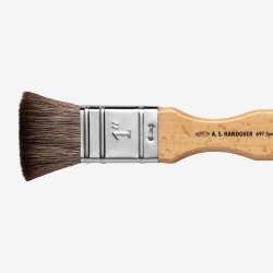 Flat Brush (1") Synthetic Squirrel Hair - A.S. Handover - A.S. Handover