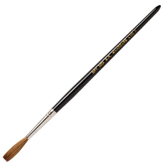 Quill - Ltd. Series 2101 Sable Mix Metal Ferrule - Lg. Goose (Size #7) - A.S. Handover - A.S. Handover