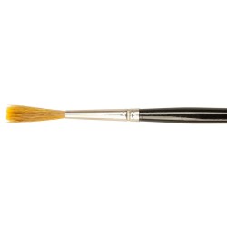 Quill - Ltd. Series 2101 Sable Mix Metal Ferrule - Sml. Swan (Sz #9) - A.S. Handover - A.S. Handover