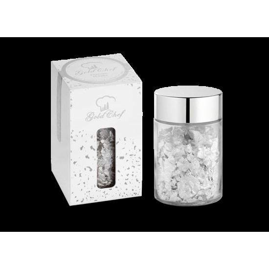 Edible Silver Flakes - Shaker (200mg) - Giusto Manetti Edible Silver Flakes - Shaker (200mg) - Giusto Manetti