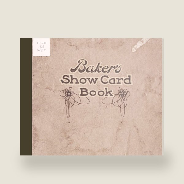 Baker's Show Card Book (1916) — Digital Download