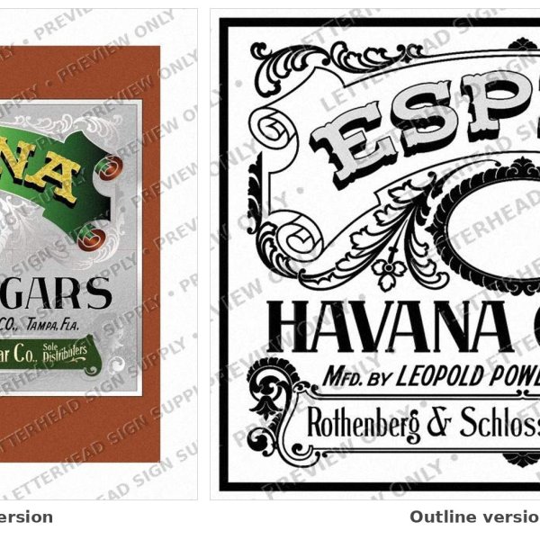 Espina Havana Cigars — Vintage Cigar Label Artwork